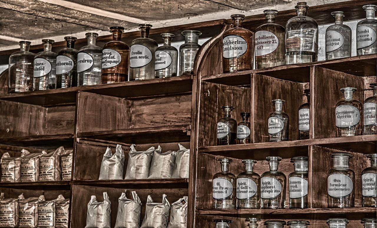 Curated products on the shelf